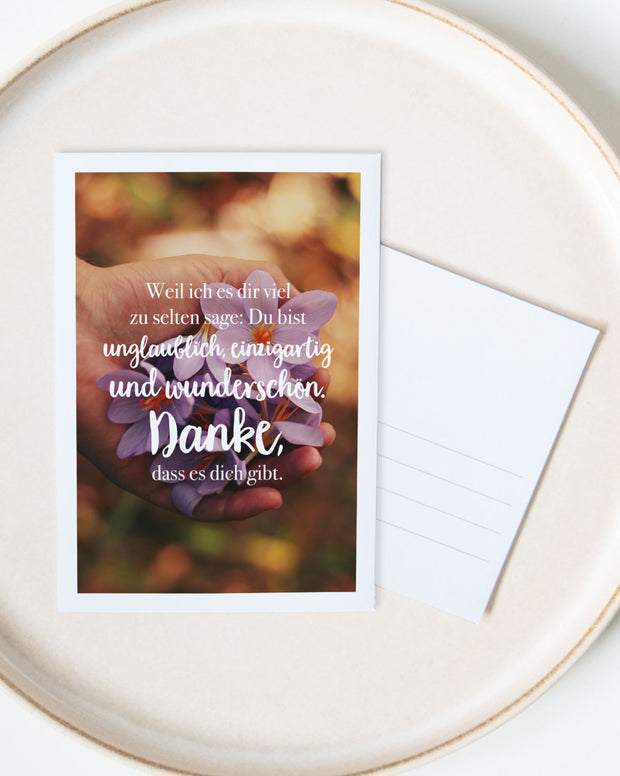 Danke - Postkarte