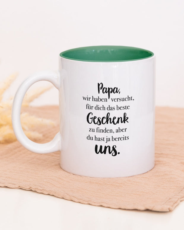Papa - Tasse Dunkelgrün Tasse VISUAL STATEMENTS