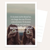 Verrücktheitsgrad - Postkarte