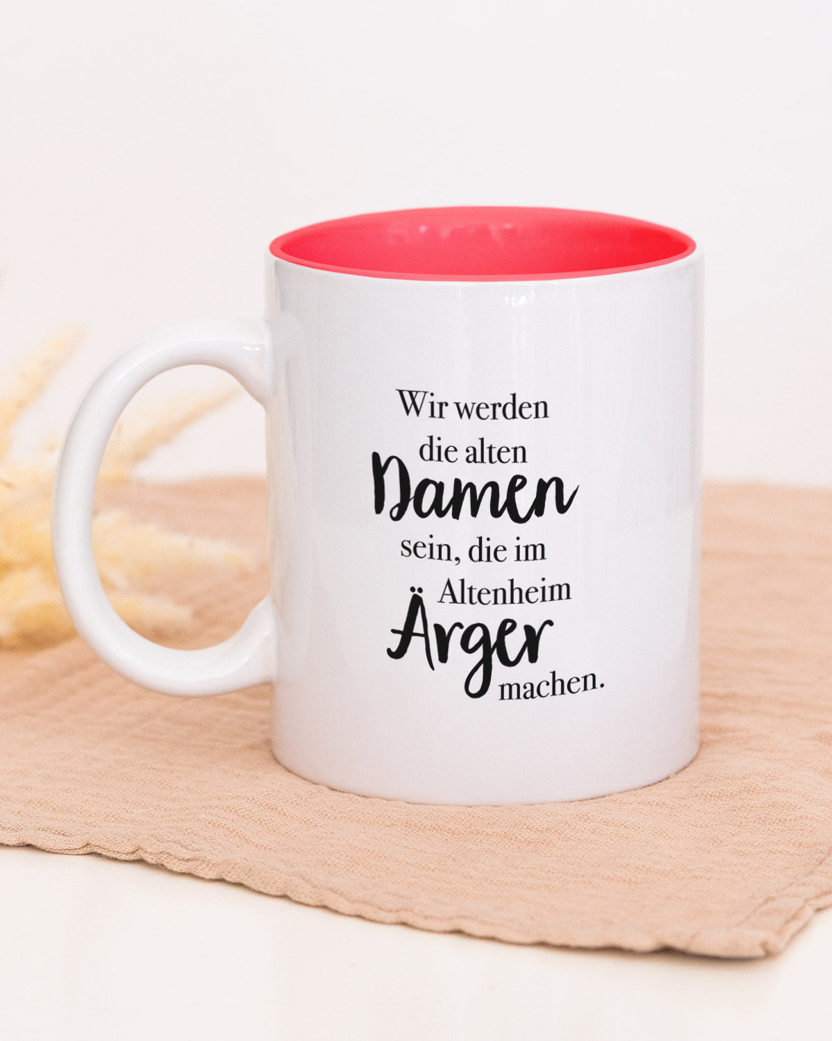 Damen im Altenheim - Tasse Rot Tasse Lieblingsmensch®