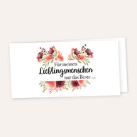Für meinen Lieblingsmenschen - Grußkarte