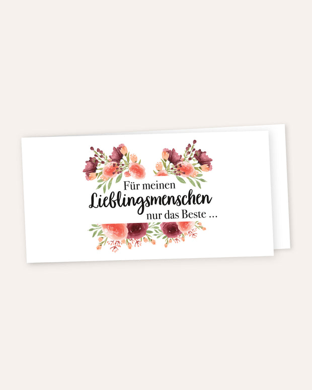 Für meinen Lieblingsmenschen - Grußkarte