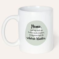 Tasse Weiß Mama schöne Kinder Geschenk Mama