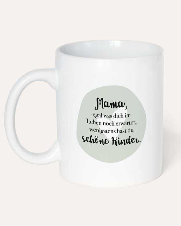 Tasse Weiß Mama schöne Kinder Geschenk Mama