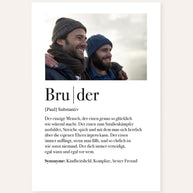 Definition Bruder - Poster