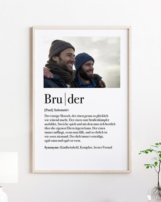 Definition Bruder - Poster