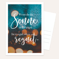 Sonne - Postkarte