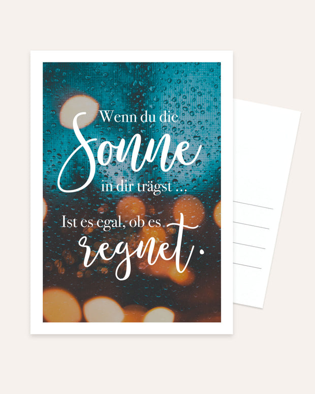 Sonne - Postkarte