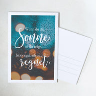 Sonne - Postkarte