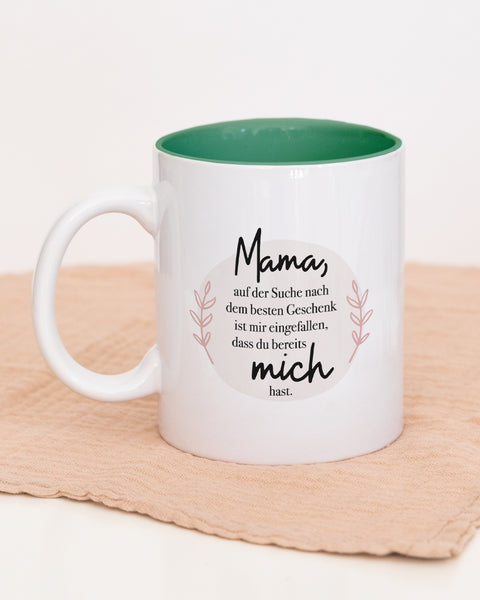 Mama auf der Suche - Tasse Dunkelgrün Tasse Lieblingsmensch®