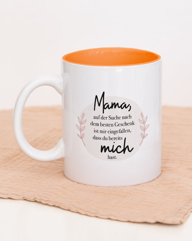 Motiv: Mama auf der Suche - VS" Tasse Orange Tasse VISUAL STATEMENTS