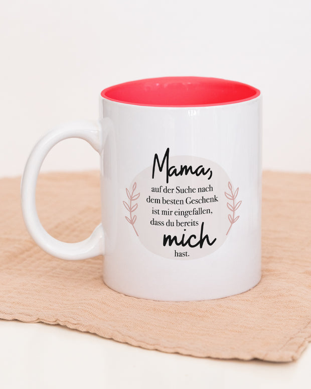 Motiv: Mama auf der Suche - VS" Tasse Rot Tasse VISUAL STATEMENTS