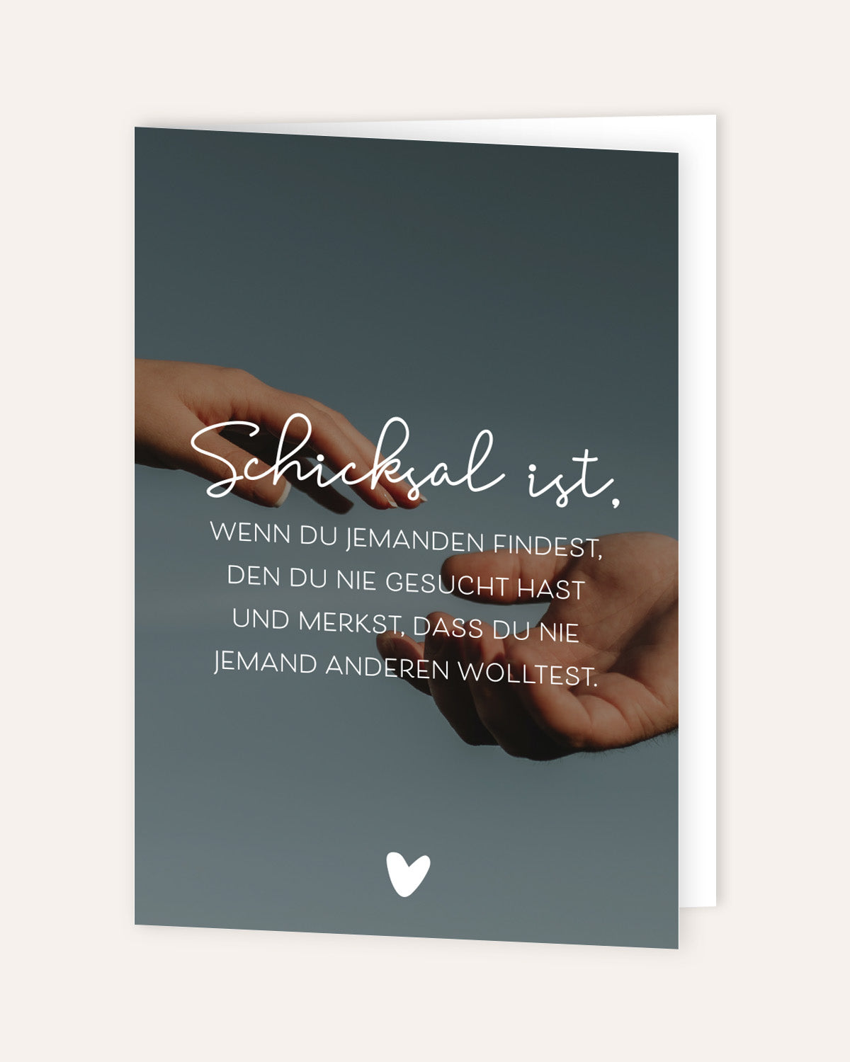 Schicksal ist - Grußkarte Grußkarte Lieblingsmensch®