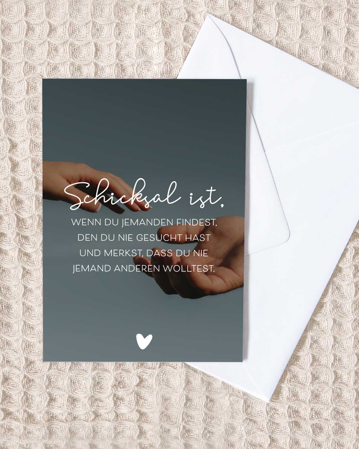 Schicksal ist - Grußkarte Grußkarte Lieblingsmensch®