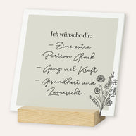Ich wünsche dir - Karten im Holzaufsteller