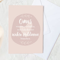 Omas wurden geschaffen - Grußkarte