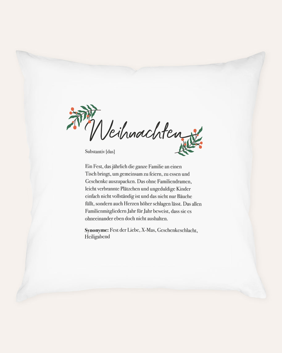 Motiv: Definition Weihnachten - VS" Kissen