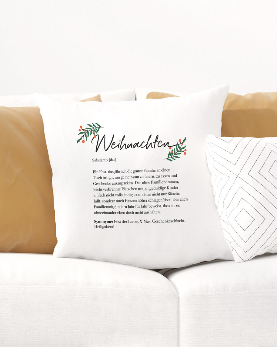 Motiv: Definition Weihnachten - VS" Kissen
