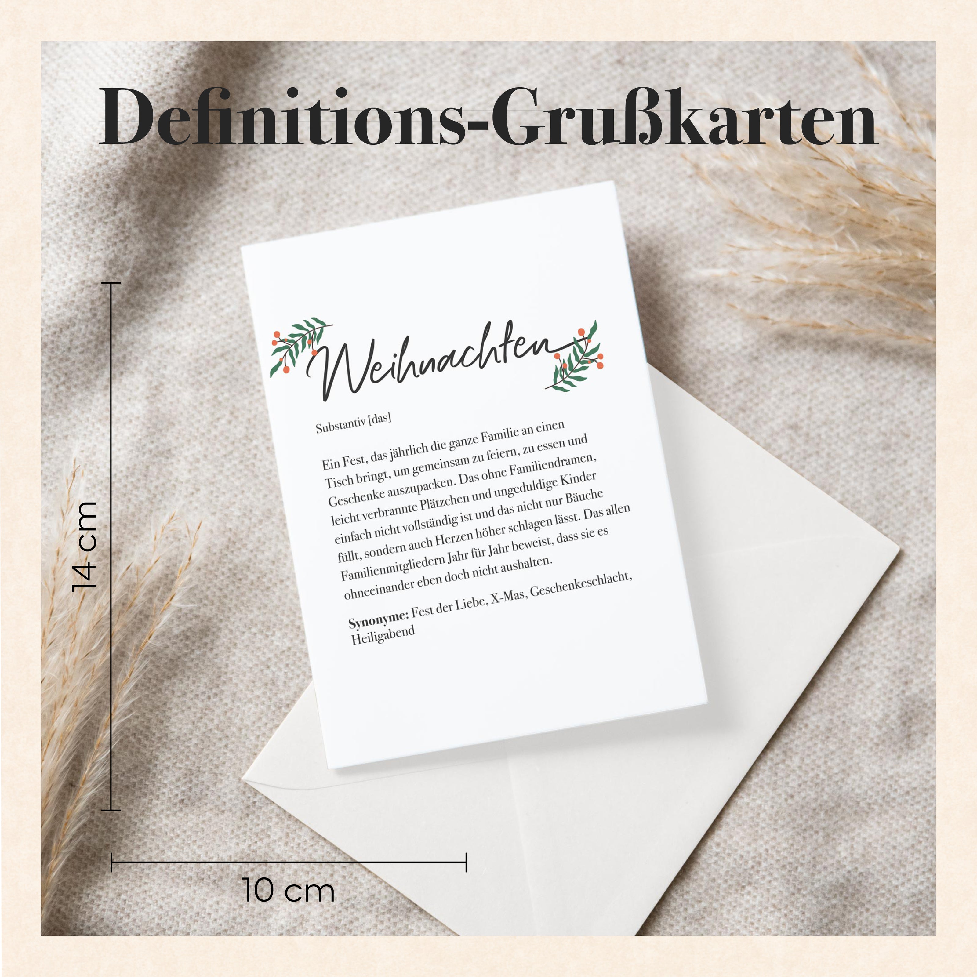 Definition Weihnachten - Grußkarte Grußkarte Lieblingsmensch®