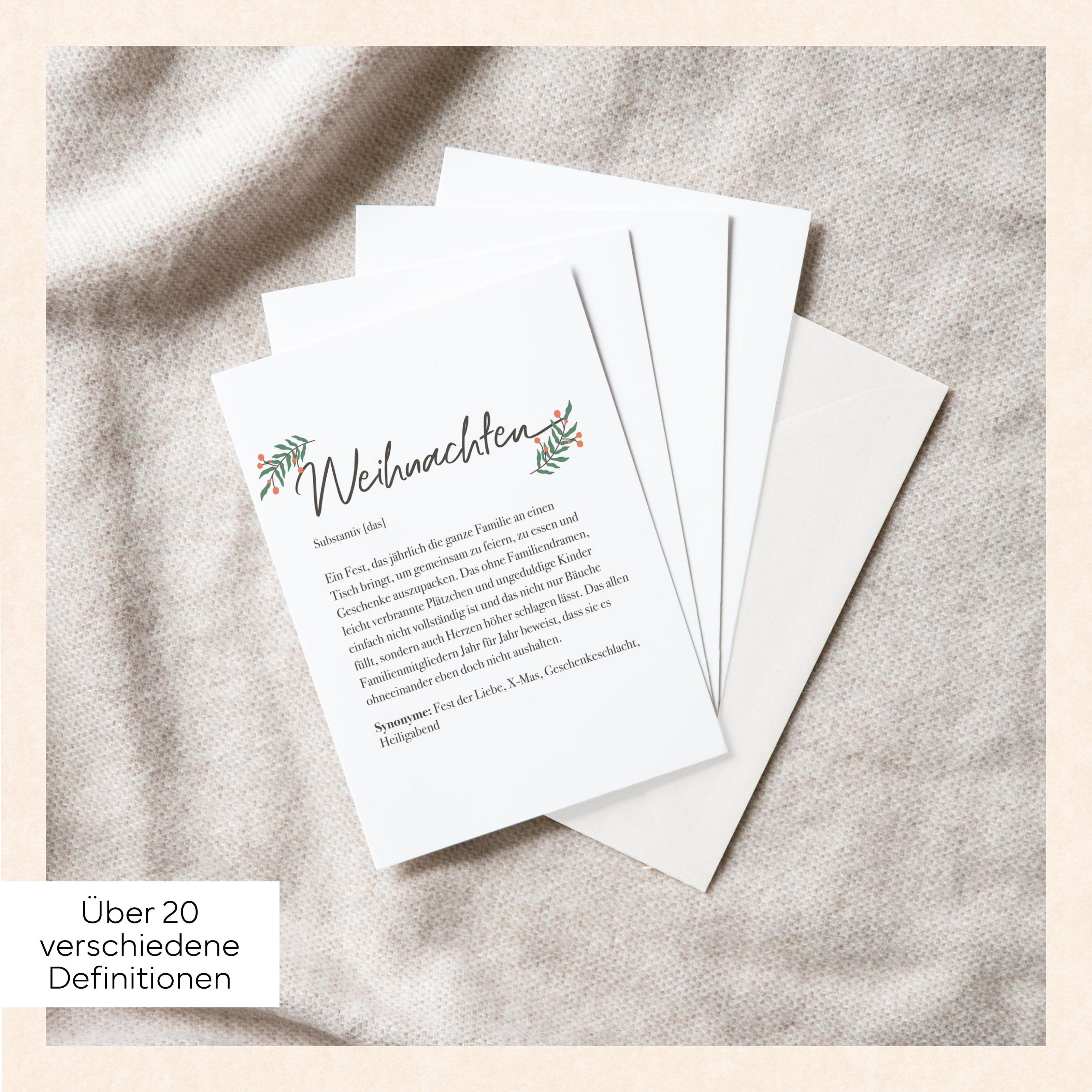 Definition Weihnachten - Grußkarte Grußkarte Lieblingsmensch®