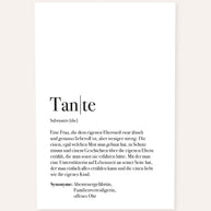 Definition Tante - Poster