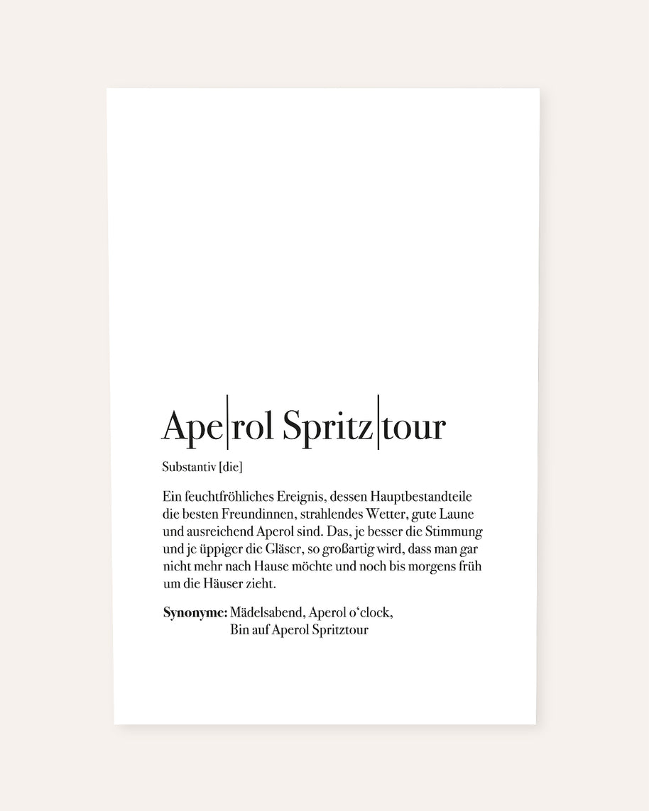 Definition Aperol Spritztour - Poster
