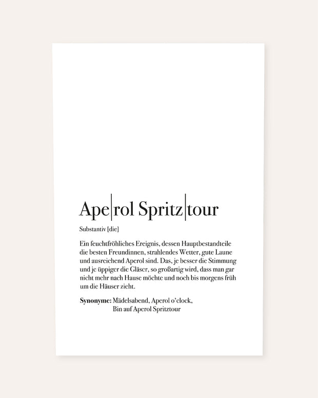 Definition Aperol Spritztour - Poster