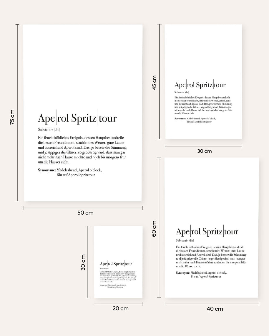 Definition Aperol Spritztour - Poster