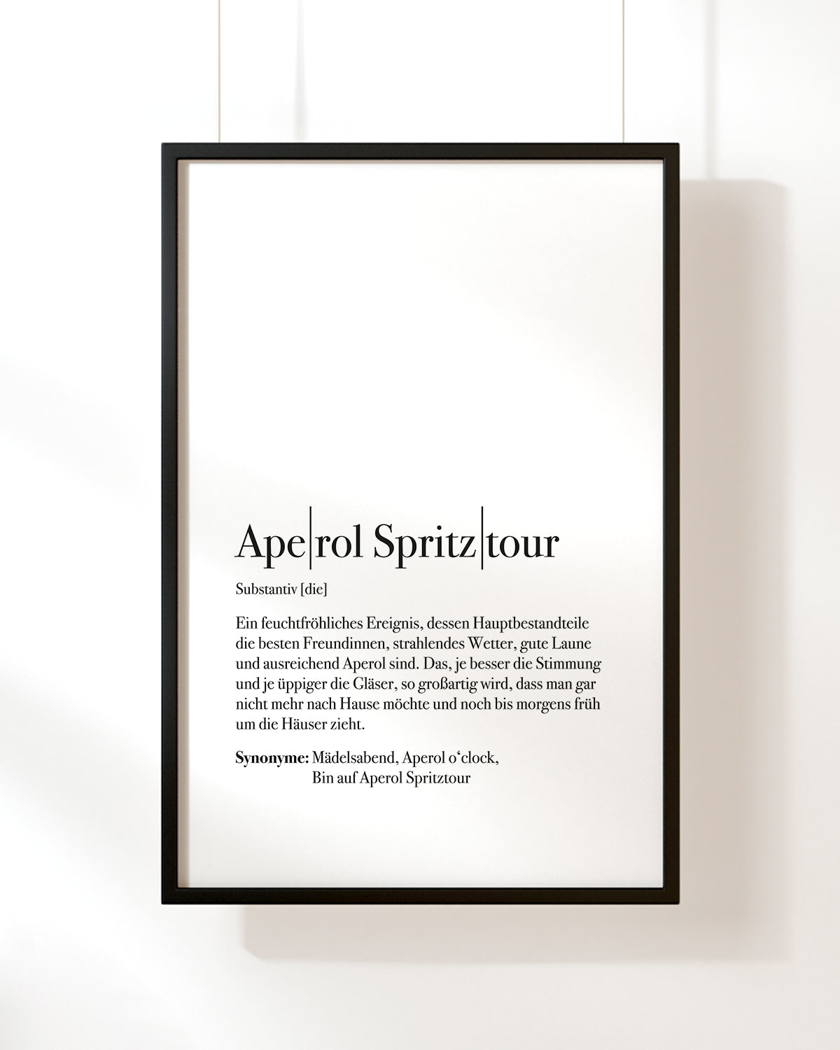 Definition Aperol Spritztour - Poster Poster Lieblingsmensch®