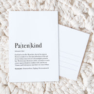 Definition Patenkind - Postkarte