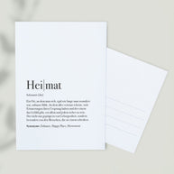 Definition Heimat - Postkarte