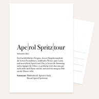 Definition Aperol Spritztour - Postkarte
