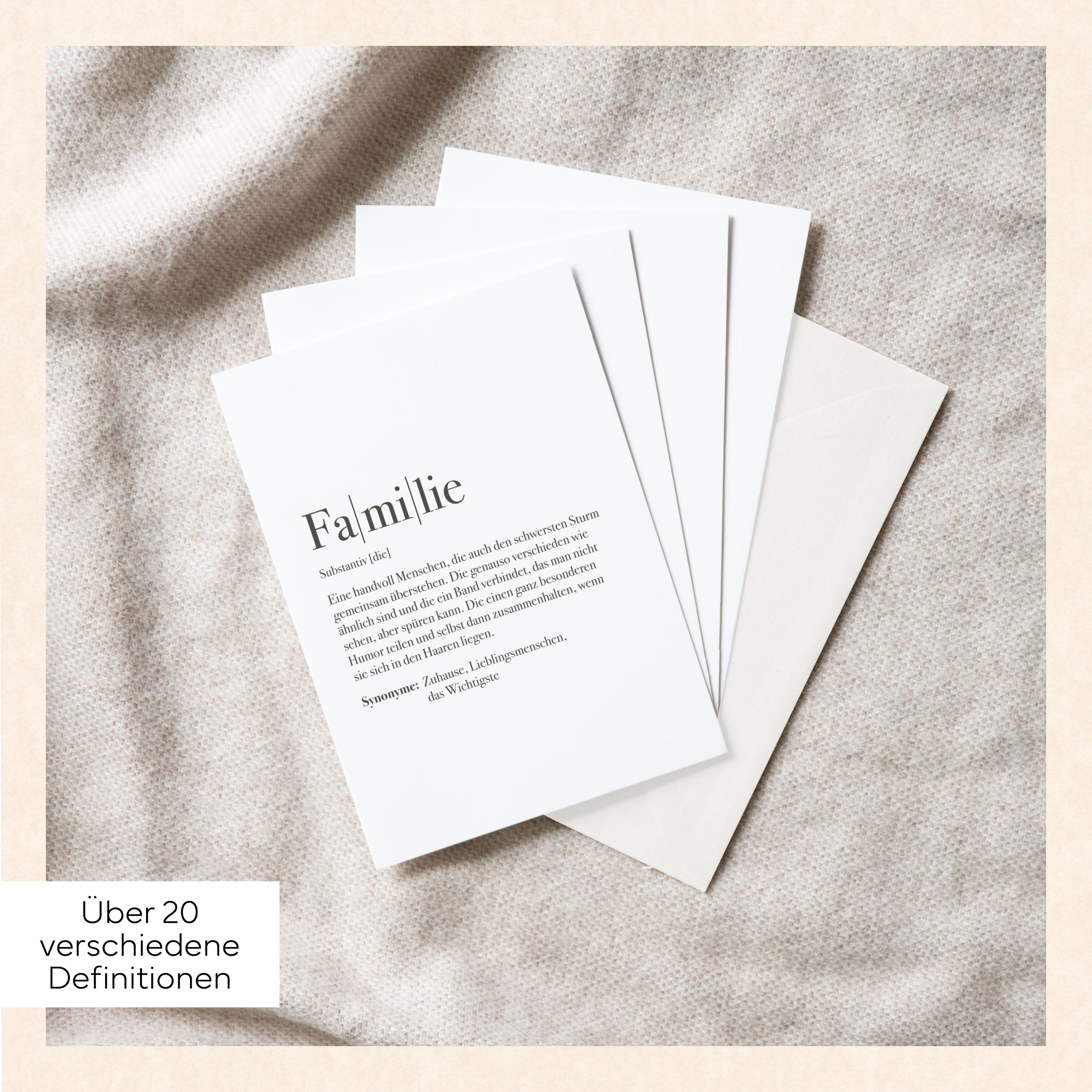 Definition Familie - Grußkarte Grußkarte Lieblingsmensch®