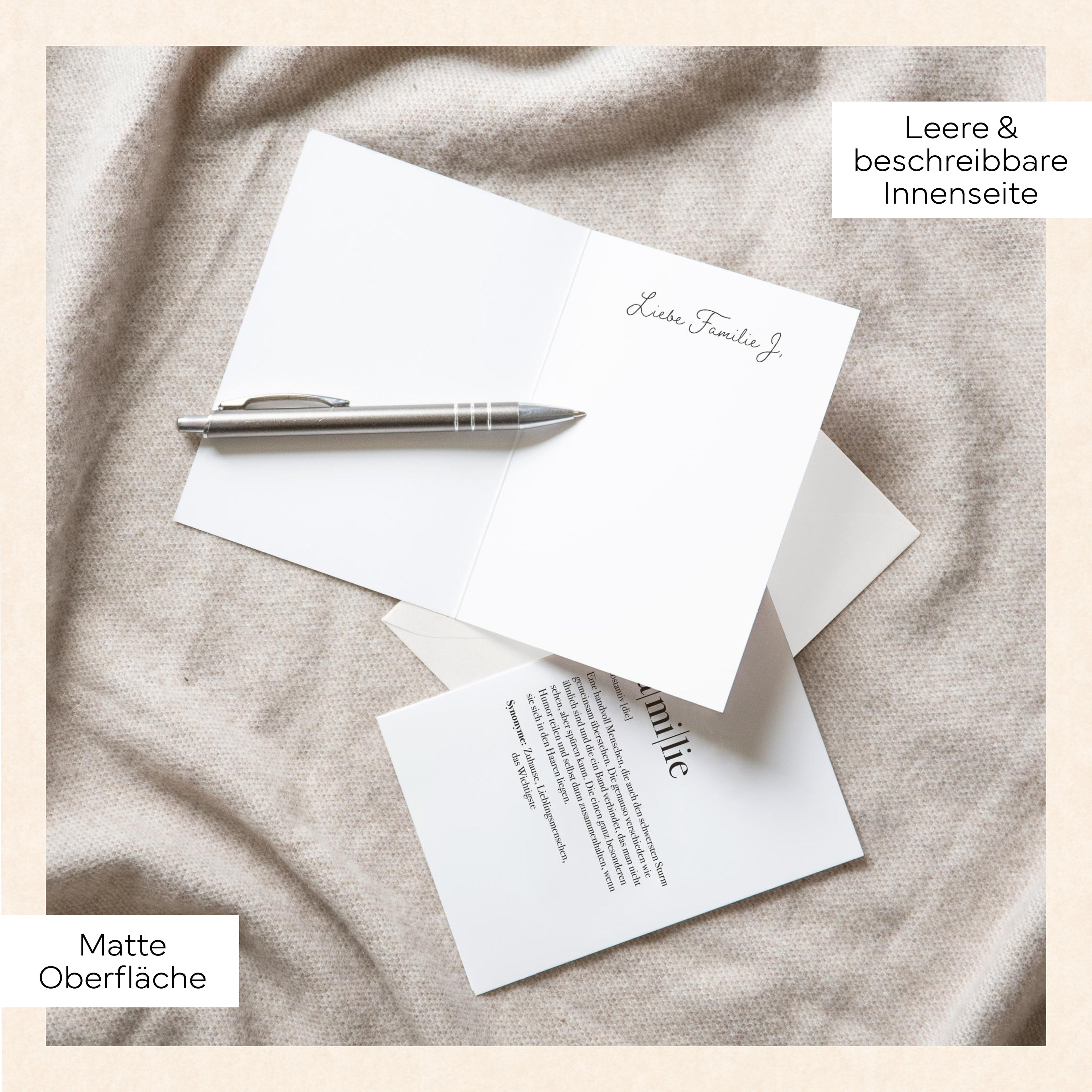 Definition Familie - Grußkarte Grußkarte Lieblingsmensch®