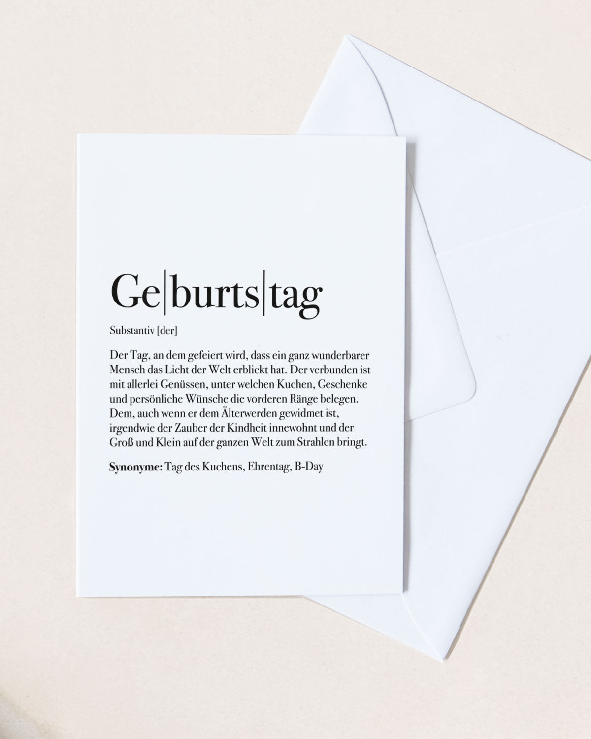 Definition Geburtstag - Grußkarte Grußkarte Lieblingsmensch®