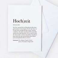 Grusskarte Definition Hochzeit