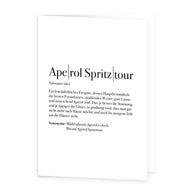 Definition Aperol Spritztour - Grußkarte