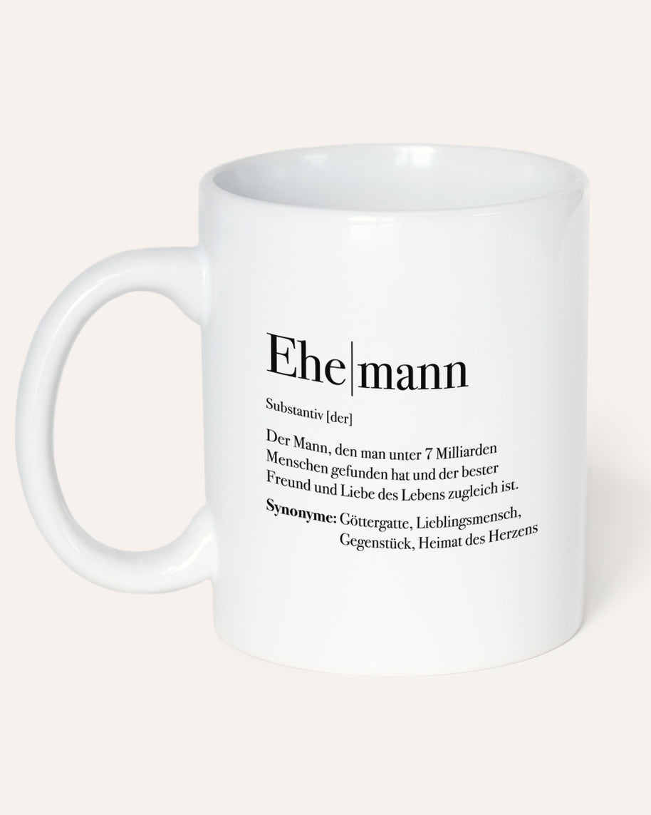Motiv: Definition Ehemann - VS" Tasse