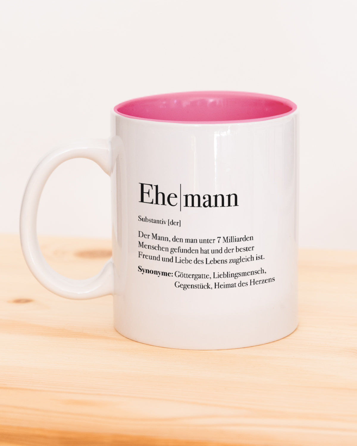 Definition Ehemann - Tasse Pink Tasse Lieblingsmensch®
