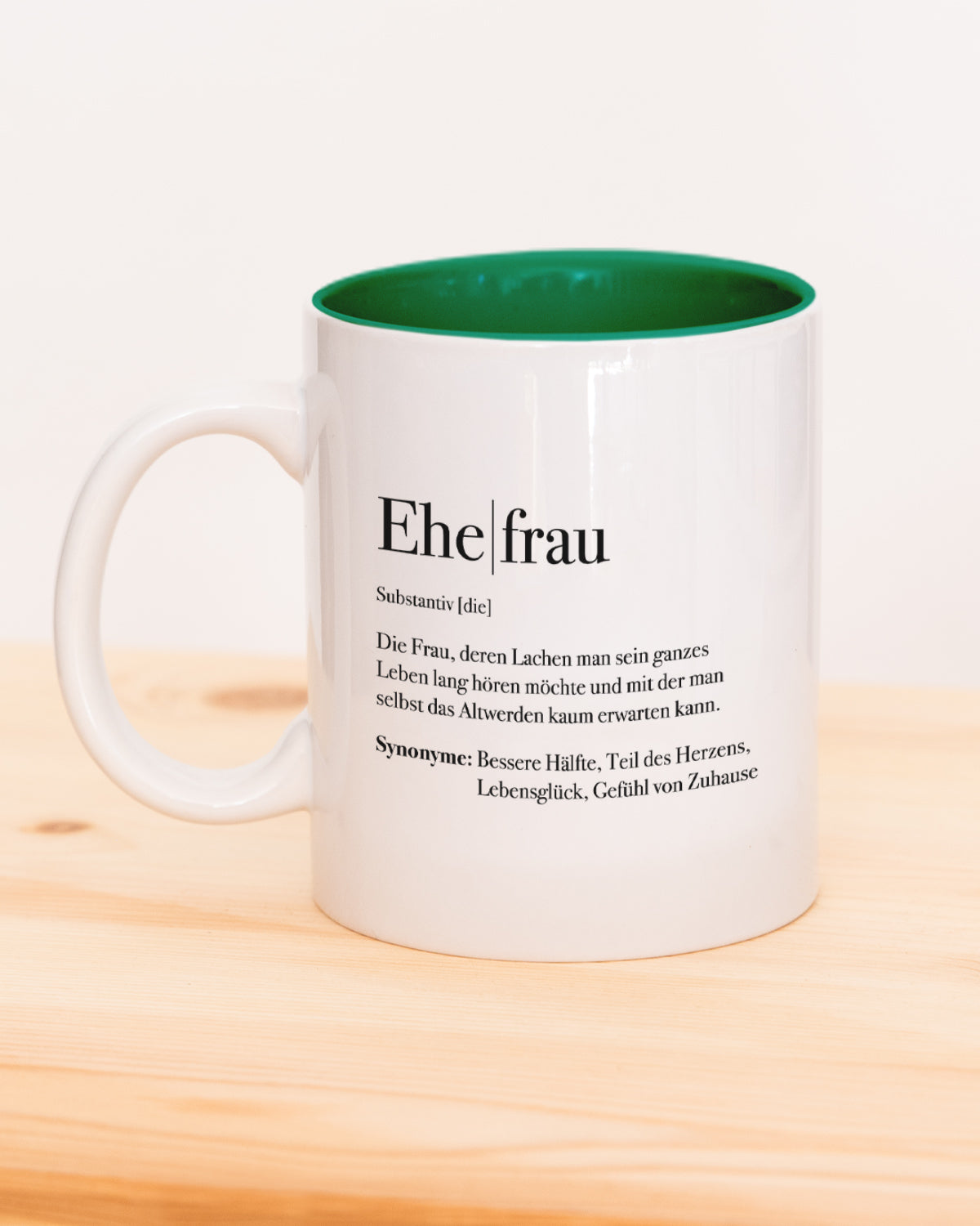 Definition Ehefrau - Tasse Dunkelgrün Tasse Lieblingsmensch®