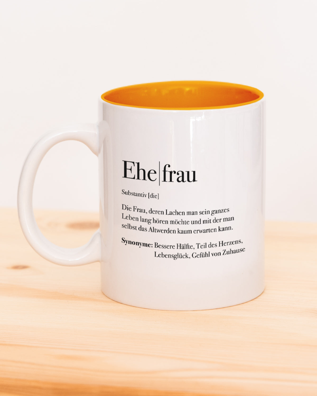 Definition Ehefrau - Tasse Orange Tasse Lieblingsmensch®