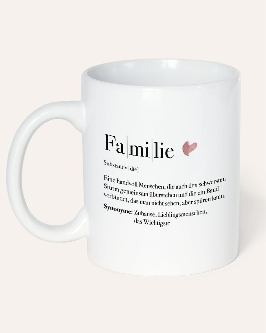 Motiv: Definition Familie - VS" Tasse