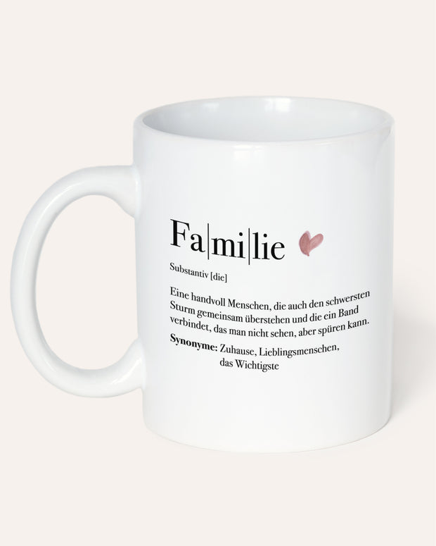 Motiv: Definition Familie - VS" Tasse Tasse Lieblingsmensch