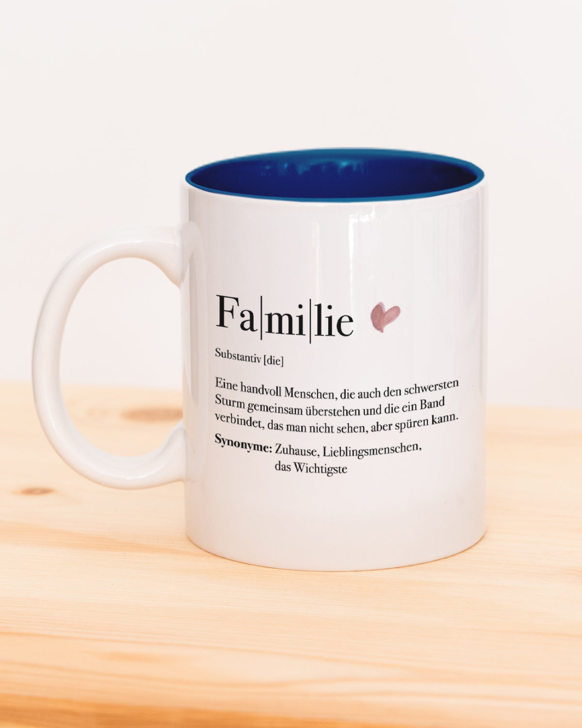 Definition Familie - Tasse Dunkelblau Tasse Lieblingsmensch®