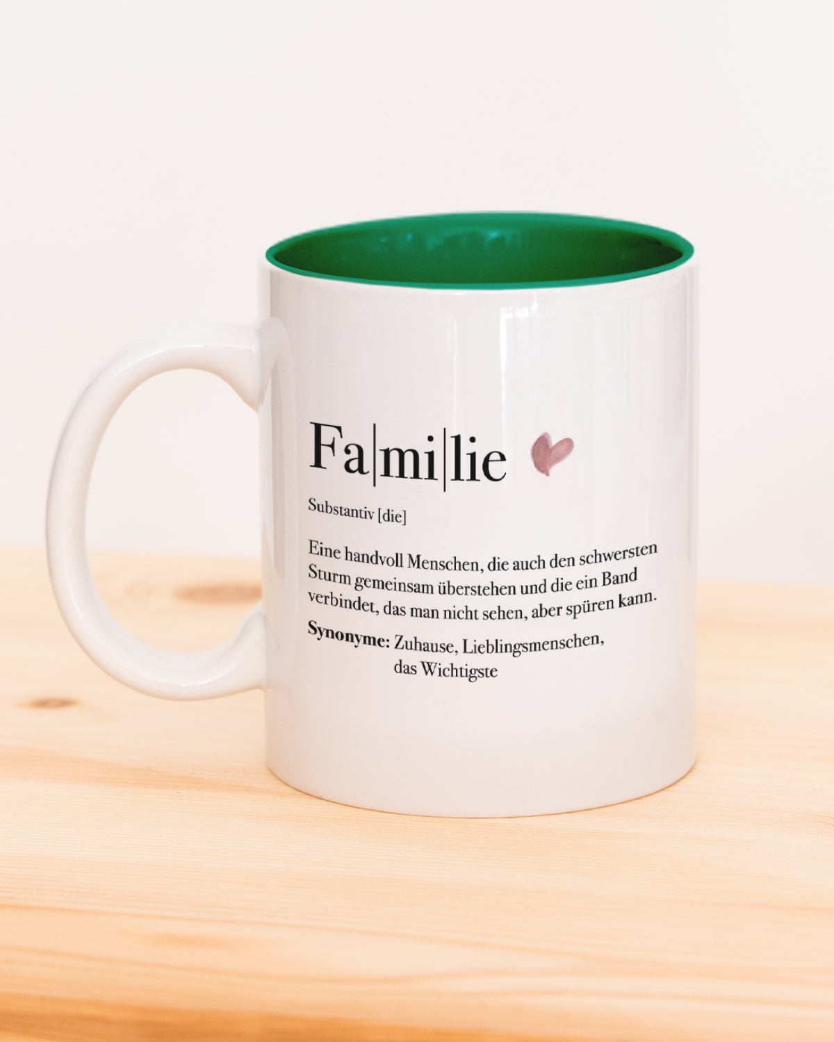 Definition Familie - Tasse Dunkelgrün Tasse Lieblingsmensch®