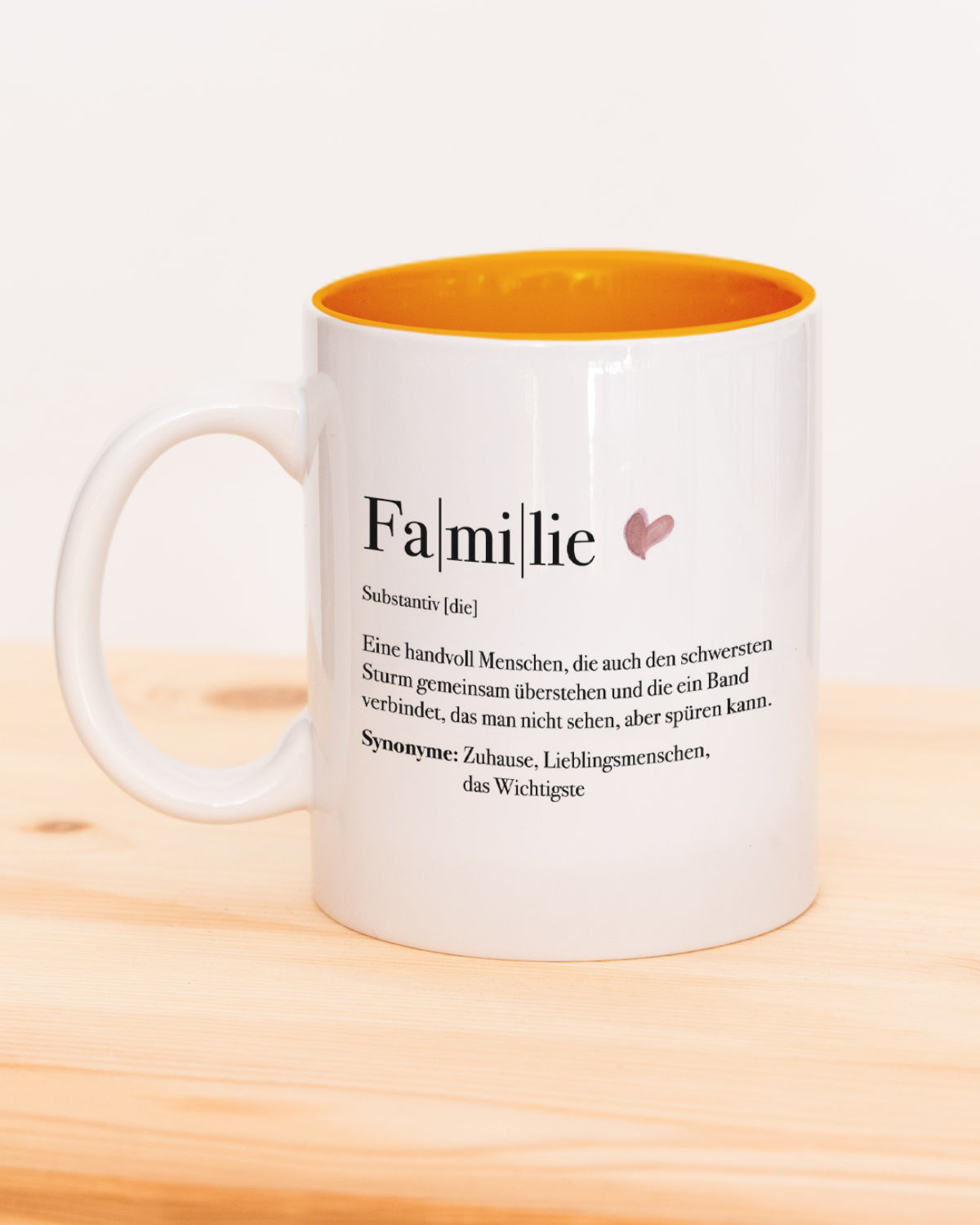 Definition Familie - Tasse Orange Tasse Lieblingsmensch®