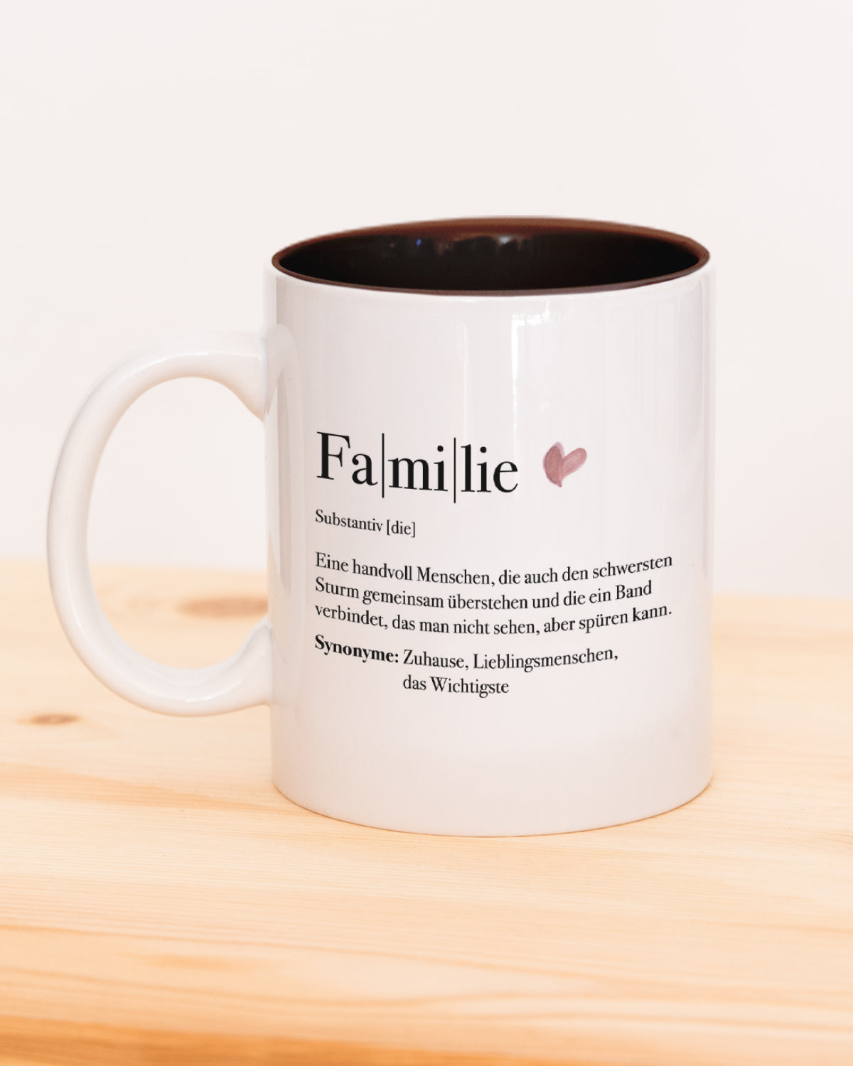 Definition Familie - Tasse Schwarz Tasse Lieblingsmensch®
