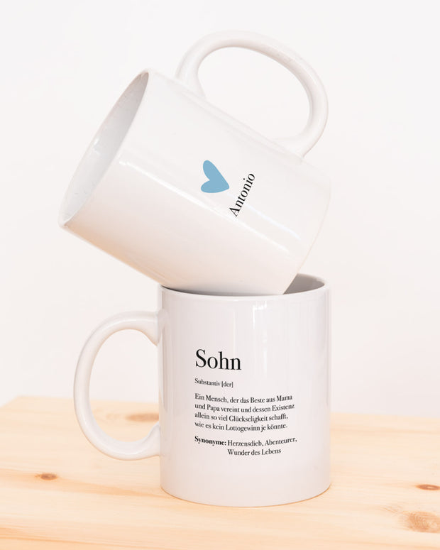 Motiv: Definition Sohn - VS" Tasse