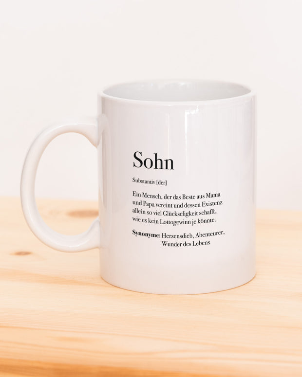 Motiv: Definition Sohn - VS" Tasse