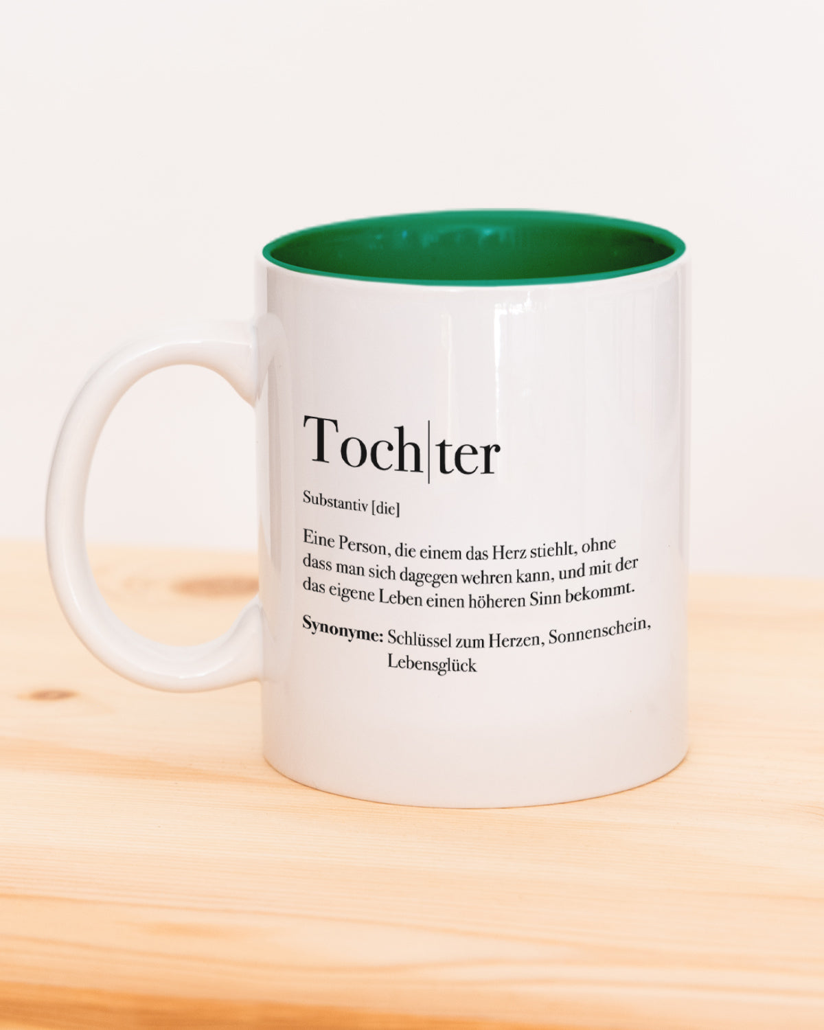 Definition Sohn - Tasse Dunkelgrün Tasse Lieblingsmensch®